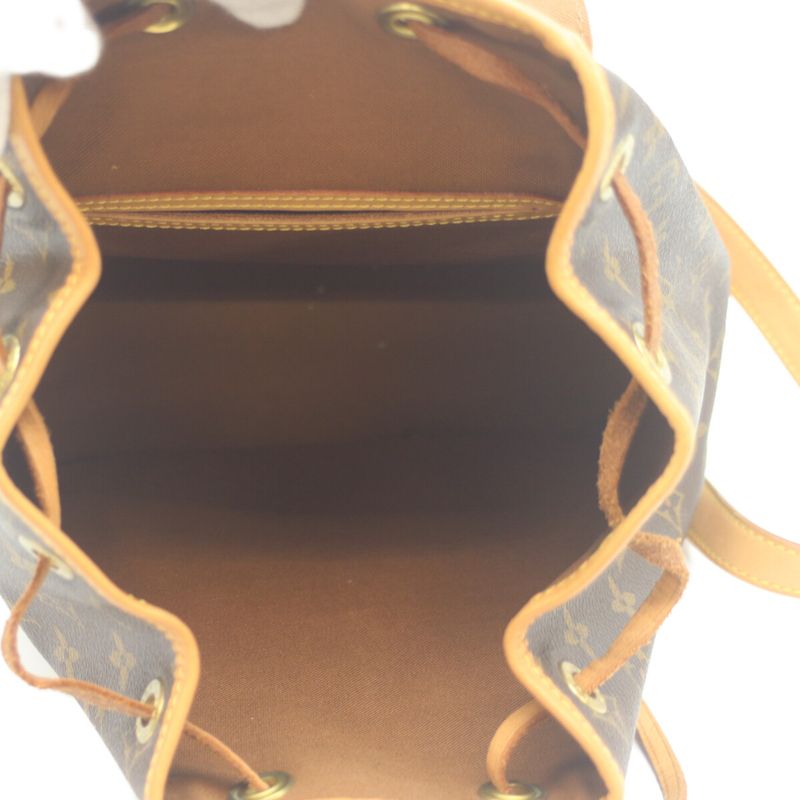 Louis Vuitton 01 M51137 Monogram Montsourispm Backpack Daypack Mini Size Brown