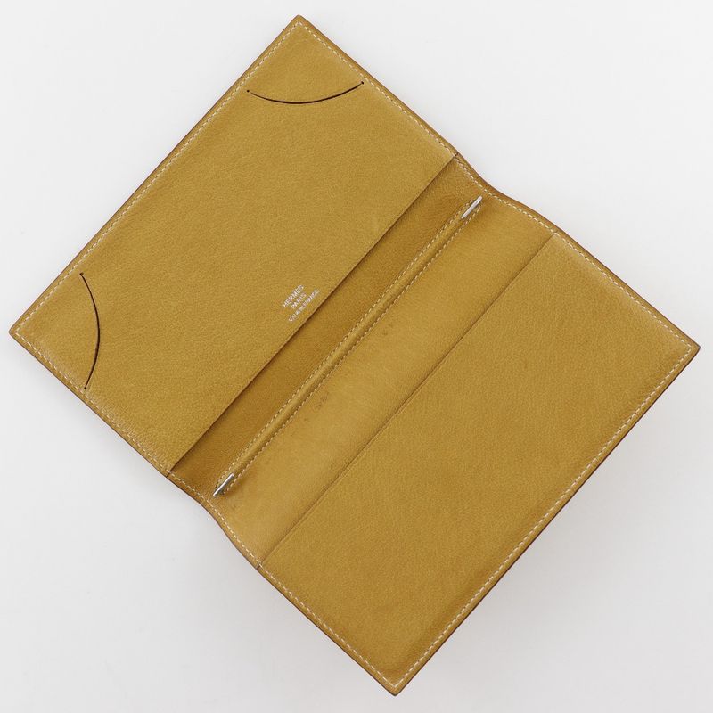 Hermes Agenda Vision Chevre Yellow □L Unisex Notebook Cabas