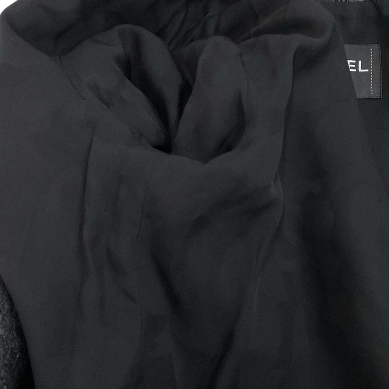 Chanel Jacket Size 34 Women's P72389 Black Long Sleeves Spring/fall/2022 Cotton