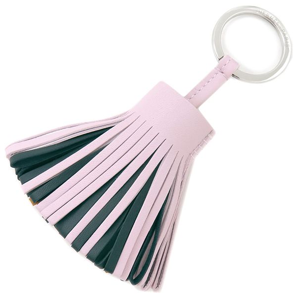 Hermes Key Ring Carmen Tricolor Lamb Skin Mauve Pale X Veil Chypre X Sesame