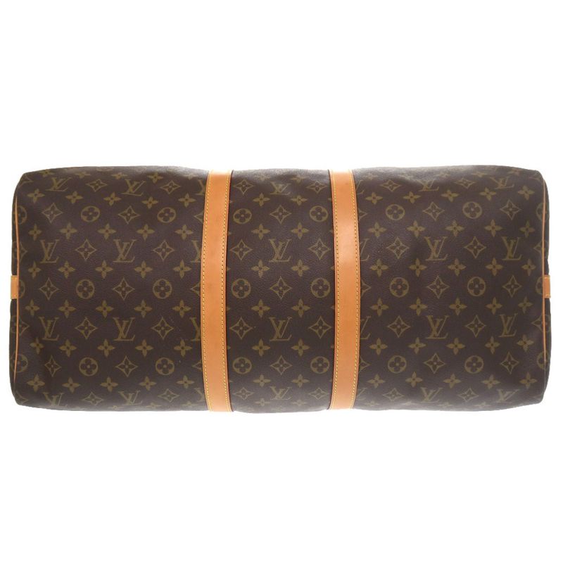 Louis Vuitton Keepall Bandoliere 55 Monogram M41414 Boston Bag LV 0400 Louis