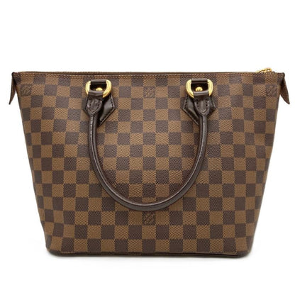 Louis Vuitton Saleya PM Tote Bag Damier Ebène N51183 Gold Hardware Vi0049