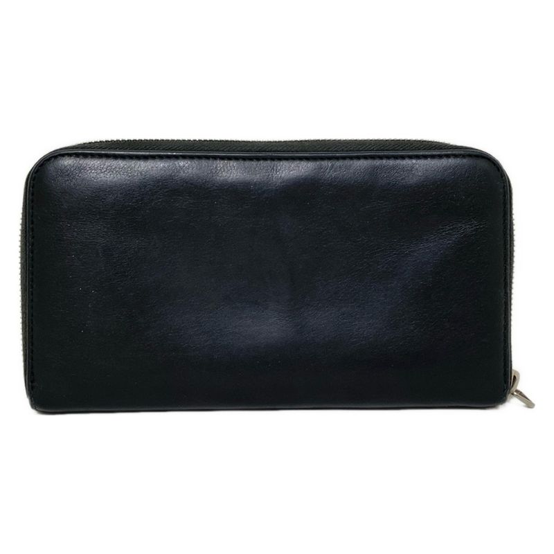 Balenciaga Everyday Continental Zip Around 505052 Black And White Round Zipper