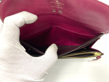Louis Vuitton Monogram Portefeuille Emilie Zipper Long Wallet M41943 Brown ×