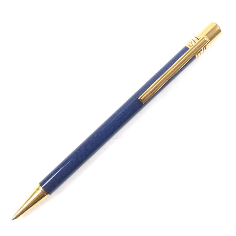  Cartier Mast Trinity Rare Marble Pattern Logo Engraved Twist