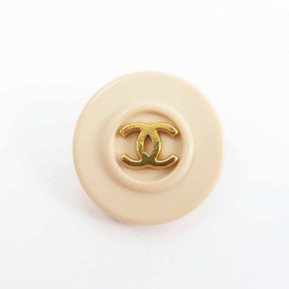CHANEL Vintage Coco Mark Buttons 8 Pcs Beige Gold Ladies