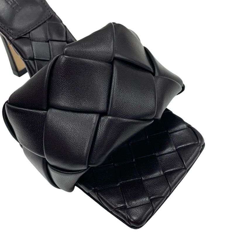 Bottega Veneta Lido Sandals Shoes Leather Dark Brown Mules Intrecciato