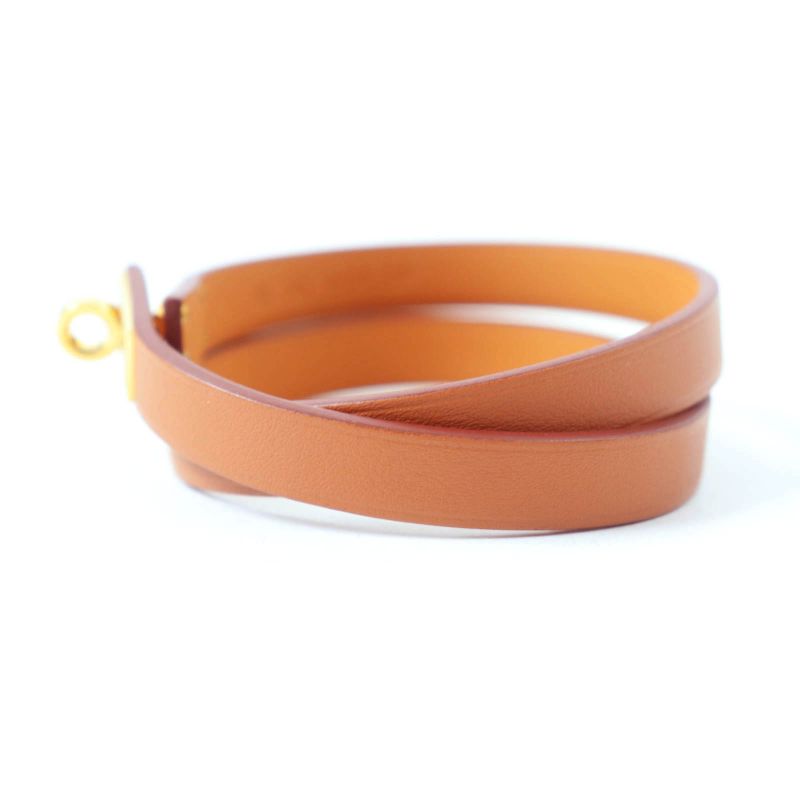 Hermes Mini Kerry Dubreuil Gold Hardware Current Bracelet Vosuift W Engraved