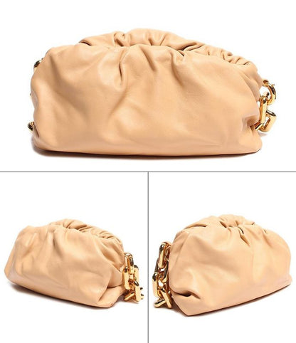 Bottega Veneta Chain Leather Shoulder Bag Body Bag Gold Hardware Clasp the