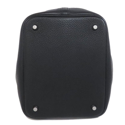 Hermes Picotin Lock MM Silver Hardware Handbag Taurillon Women