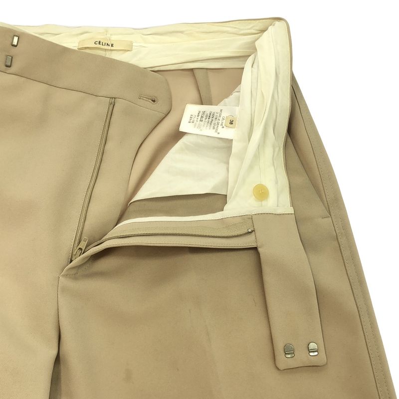 Celine by Phoebe Philo Wool Slack Pants 2 1t81 074b Beige 38