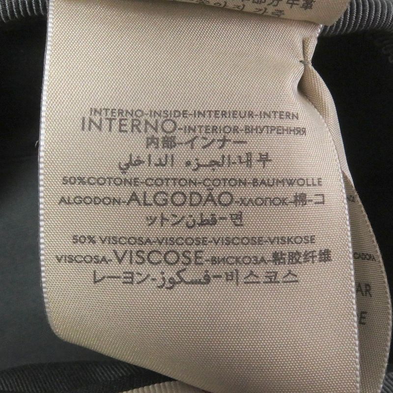 Gucci 627115 Off The Grid GG Logo Leather Piping Bucket Hat Gray S/57cm