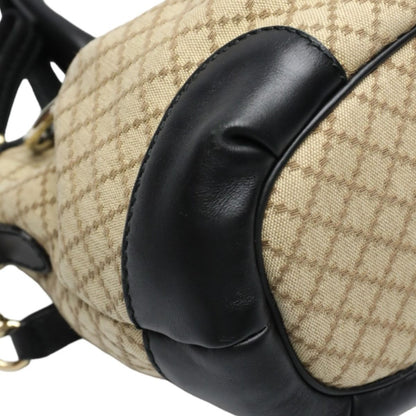 Gucci 2-way Shoulder Bag Diamante Black And Beige