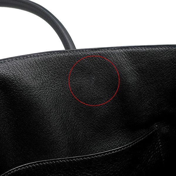 Hermes Handbag Birkin 35 Fjord Black Gold Hardware Black H Engraved [storage