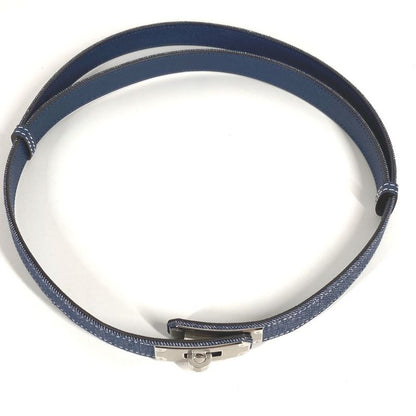Hermes Belt Jean 18 Kelly Belt Denim Blue
