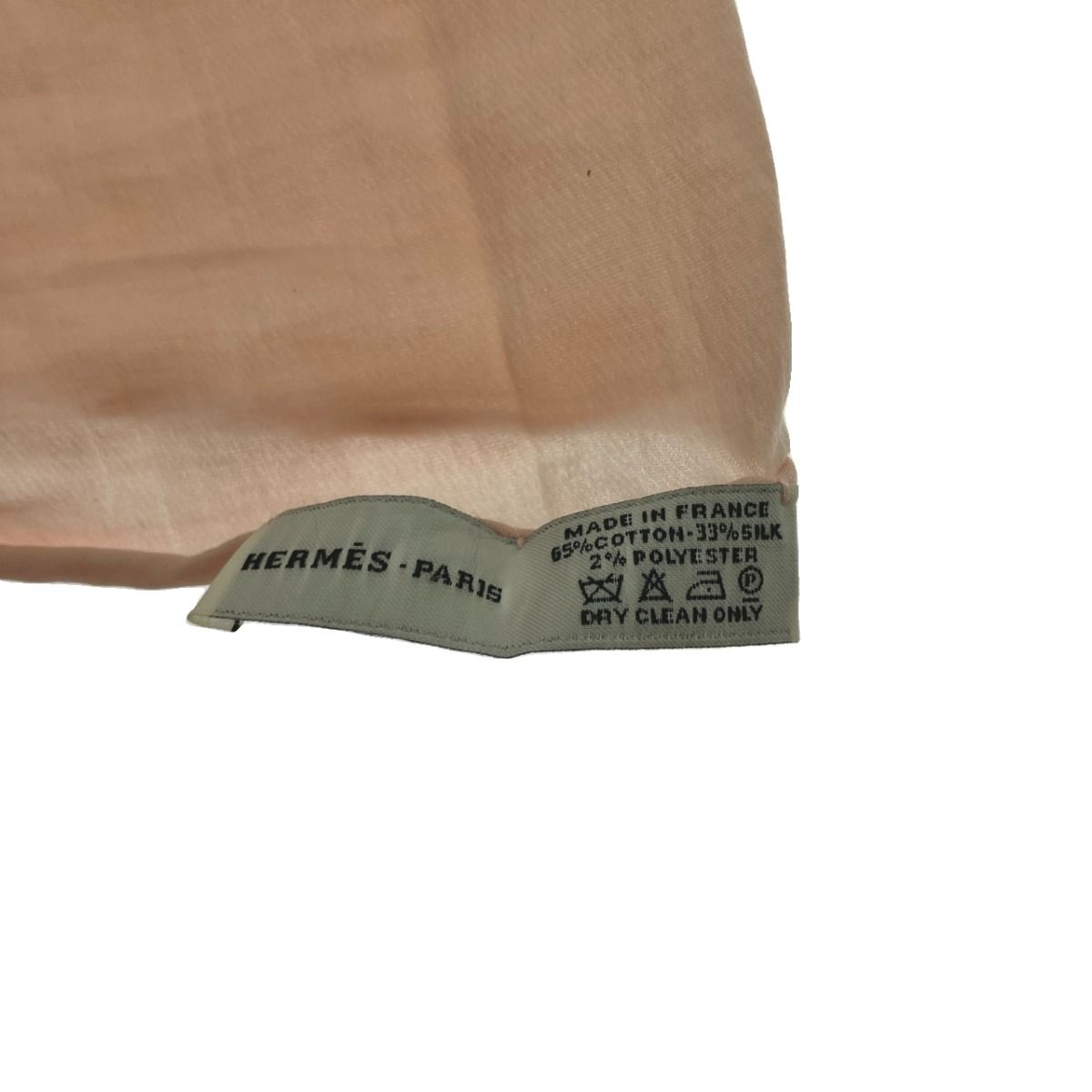 Hermes H Logo Shawl Large Lamé Light Pink