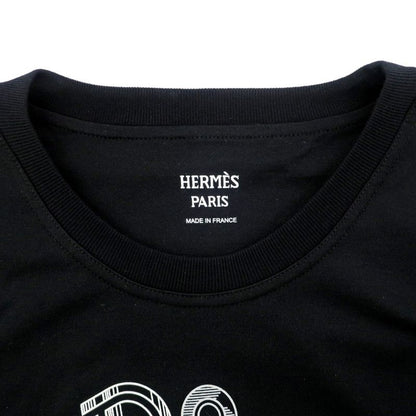 Hermes Micro Dress De Re Bookle 36 BK Black Short Sleeve One Piece