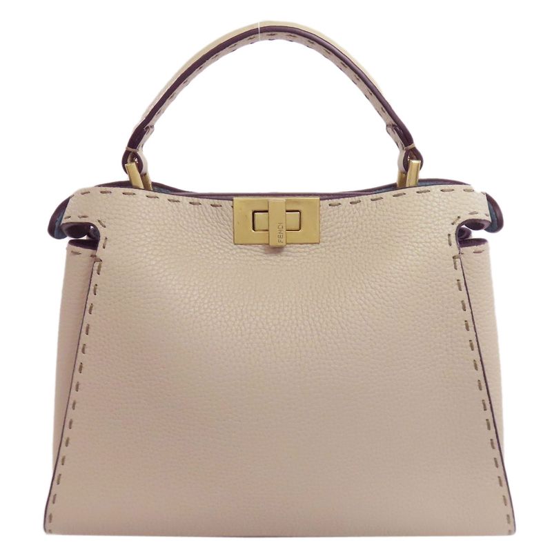 Fendi Peekaboo Mini Selleria 2WAY Handbag Calf Women