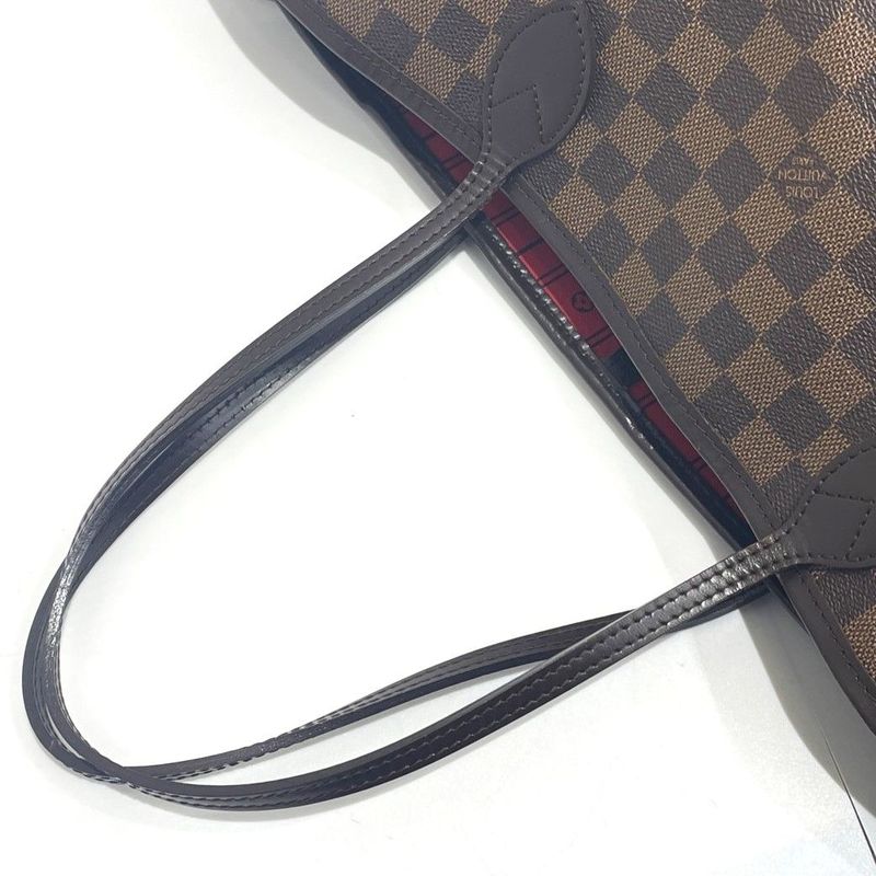 Louis Vuitton Damier Neverfull MM N51105 Leather Handbag Tote Bag Shoulder Bag