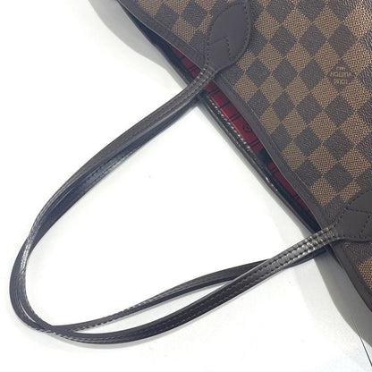 Louis Vuitton Damier Neverfull MM N51105 Leather Handbag Tote Bag Shoulder Bag