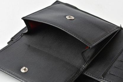 Chanel Preowned Wallet Men's Chanel Foldable Wallet Old Travel Line Black