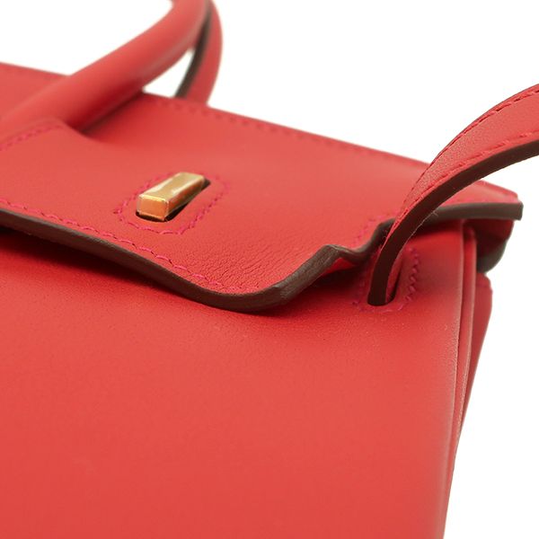 Hermes Handbag Birkin 25 Swift Vermilion Gold Hardware Never Used Red Stamped W