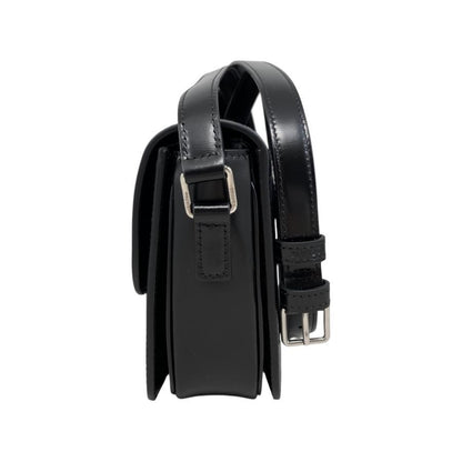 Celine Shoulder Bag Teen Triomphe Bag 188423bf438si Shiny Calfskin Black Silver