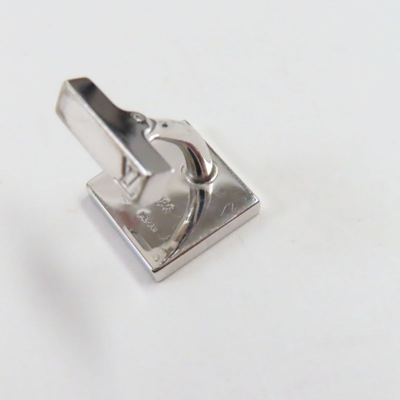 Louis Vuitton Bouton De Manchettes Ag925 Damier Cufflinks Button