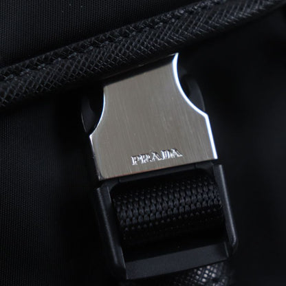 Prada 2vd034 Triangle Logo Triangle Plate With Pouch Nylon Tessuto Saffiano