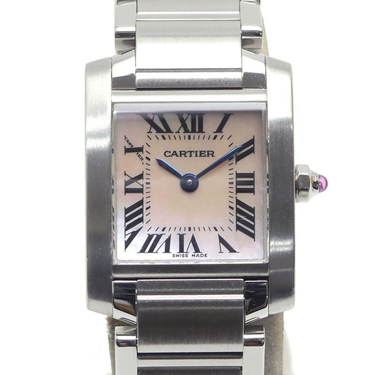 Cartier Tank Francaise SM W51028q3 Pink Shell Dial