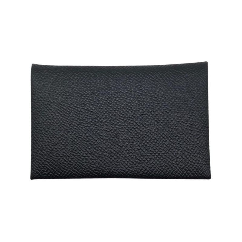 Hermes Card Case Coin Case Calvi W Vaux Epson Noir Black Hermes