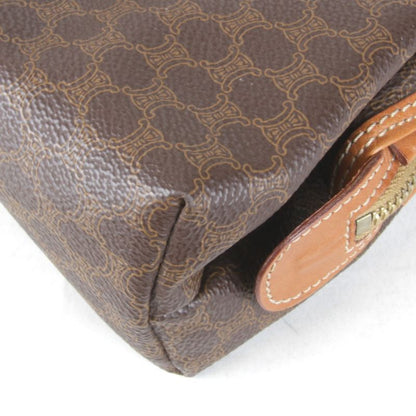 Celine Macadam Pouch Brown PVC Branded Small Bag
