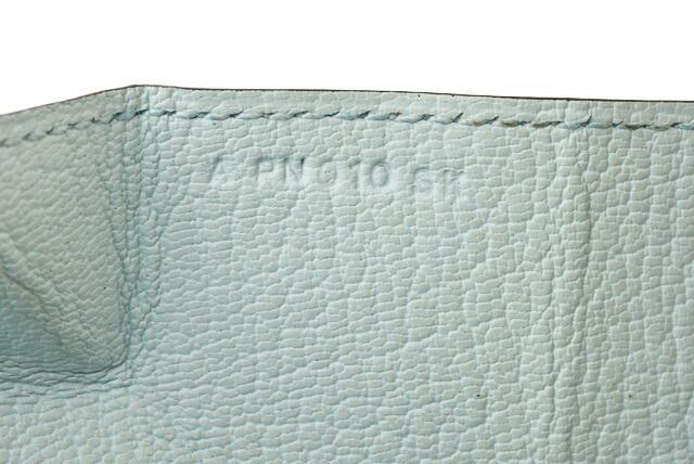 Hermes Coin Case Coin Purse Hermes Le Van Cattle Leather Light Blue