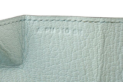 Hermes Coin Case Coin Purse Hermes Le Van Cattle Leather Light Blue