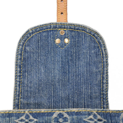 Louis Vuitton Monogram Denim Sac Ado PM M95057 Backpack Blue (gold Hardware)