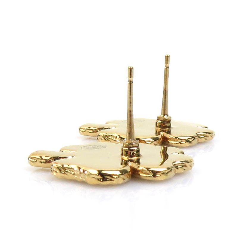 Chanel Earrings Clover Coco Mark