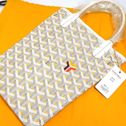 Goyard Poitiers Cles Levois 2WAY Bag Mini Pvc×leather White Yellow Similar