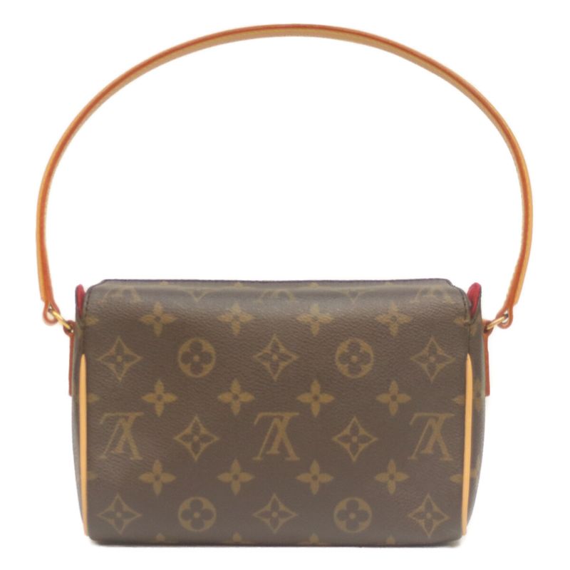 Louis Vuitton 03 M51900 Monogram Recital Handbag Shoulder Bag Brown Women