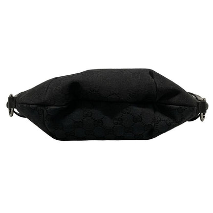 Gucci Shoulder Bag GG Pattern 106250 Black Leather