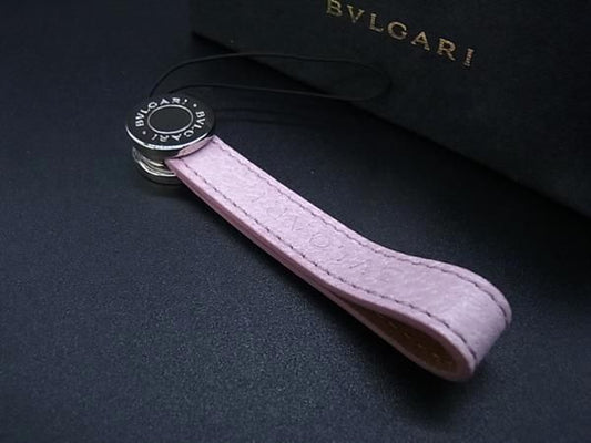 Bvlgari Serie Leather Key Holder Charm Ladies Pink Fa7803