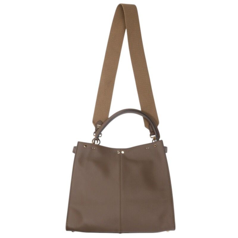 Fendi 8bn310 Peekaboo X-light Medium Calfskin 2-way Shoulder Bag Women