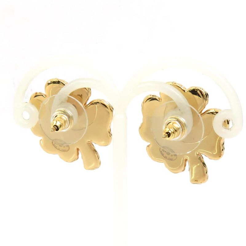 Chanel Earrings Clover Coco Mark