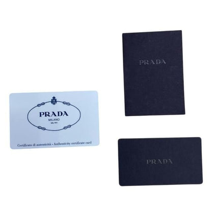 Prada Vr074c Clutch Bag Second Bag Clutch Pochette Studded Triangle Logo