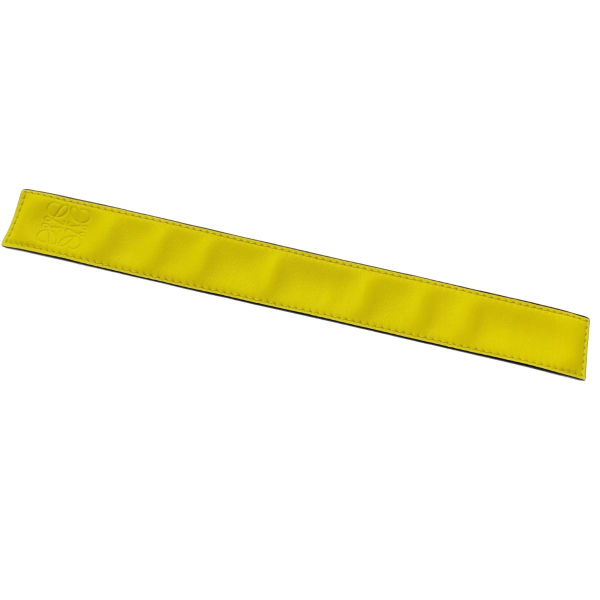 Loewe Slap Bracelet Anagram Yellow Leather Women's Accessories