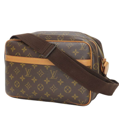 Louis Vuitton Shoulder Bag Reporter PM M45254 Monogram Nubuck Brown Crossbody