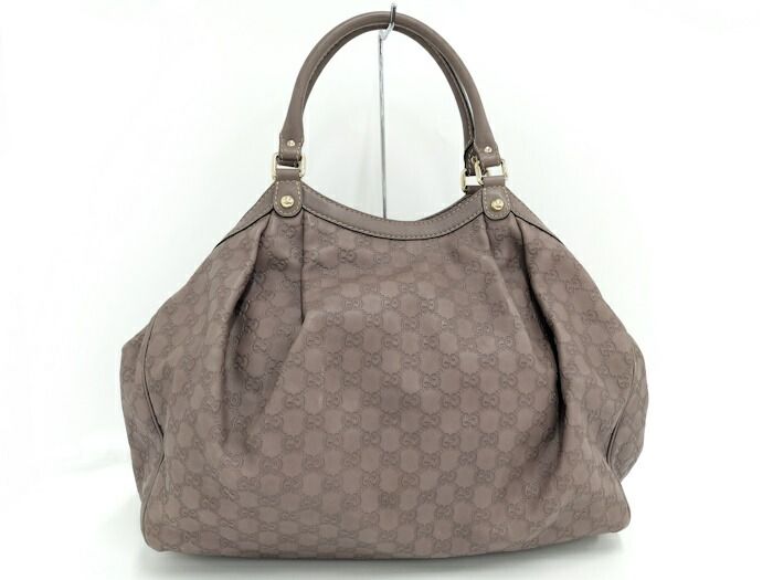 Gucci Sookie Handbag Leather Purple 211943