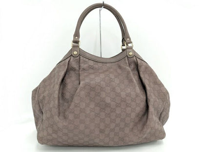 Gucci Sookie Handbag Leather Purple 211943