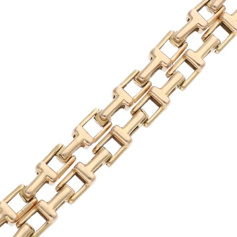 Tiffany & Co T Narrow Chain 18K Pink Goldt Narrow Chain Bracelet Men's M