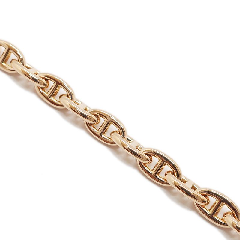 Hermes Chaine D'ancre T PM 750pg Bracelet 26 Frames Pink Gold 16cm