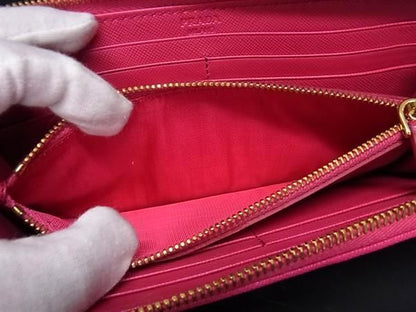 Prada 1m1183 Tessuto Nylon Quilted L-shaped Zipper Long Wallet